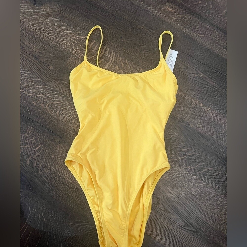 Yellow Classic Anne Cole One-Piece Swimsuit